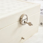 Lockable Jewelry Box with Mirror
