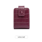 Mini lipstick case, wine red