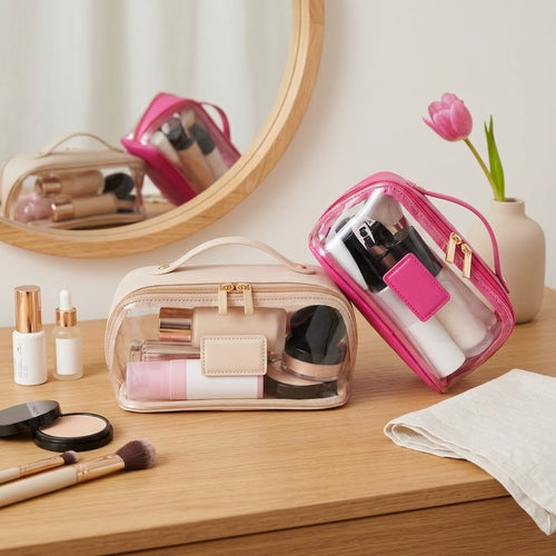 Clear Flat Lay Makeup Bag by boa