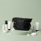 Compact travel makeup case black