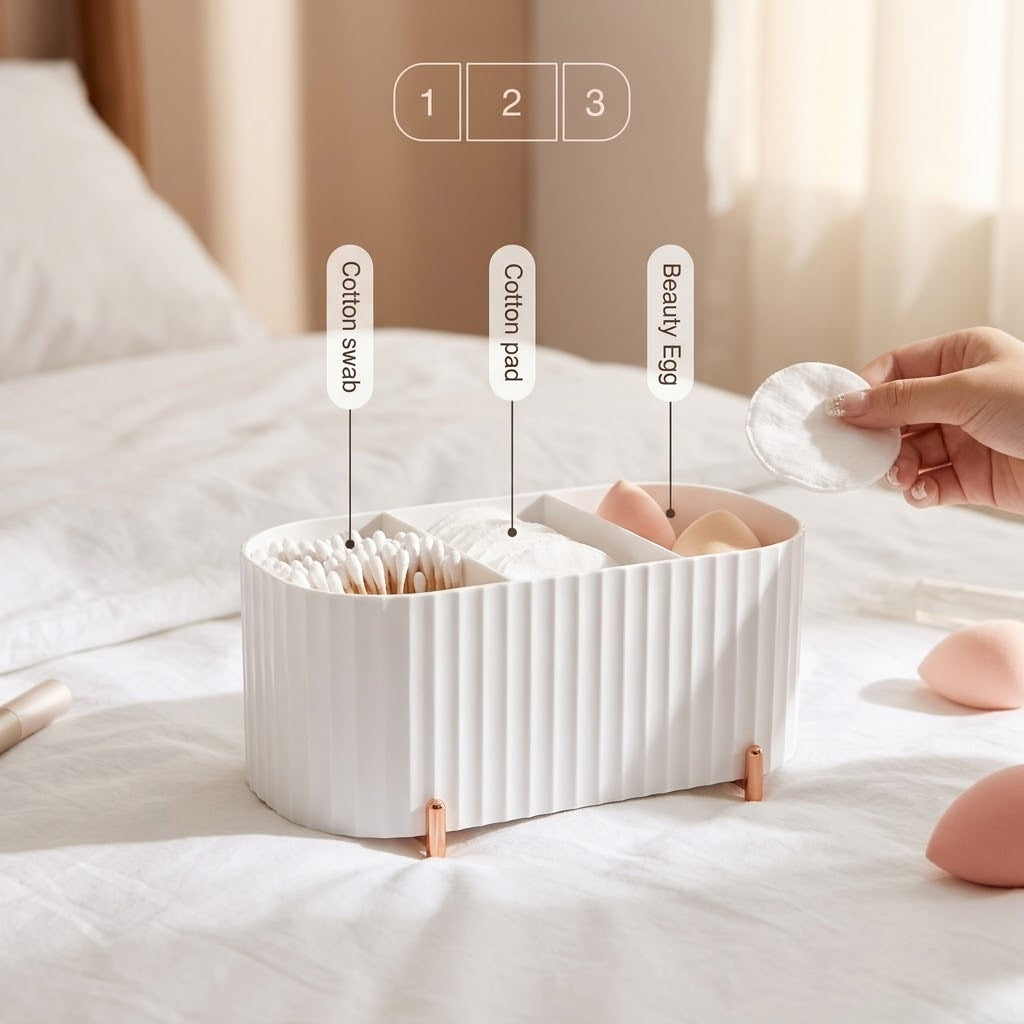 Cotton Pad & Swab Organizer by boa