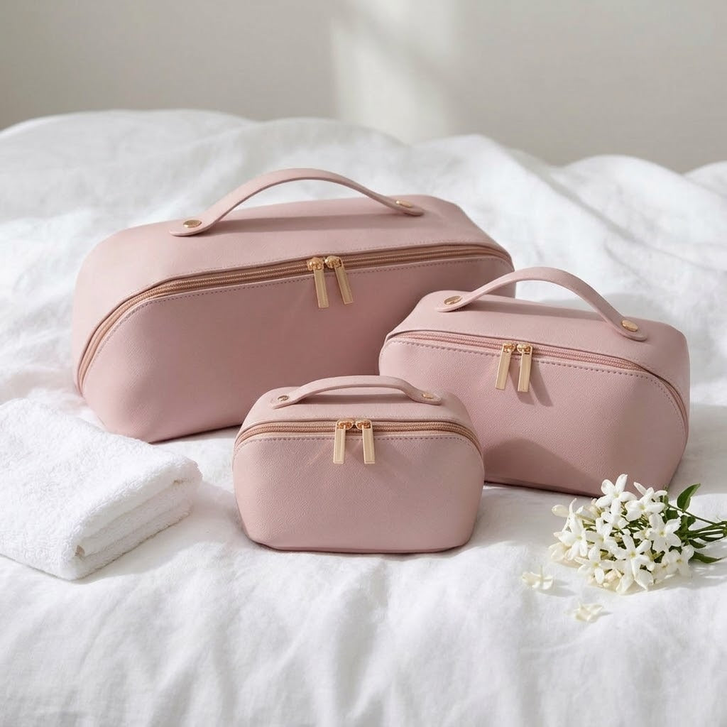 Flat Makeup Bag Set of 3 by boa
