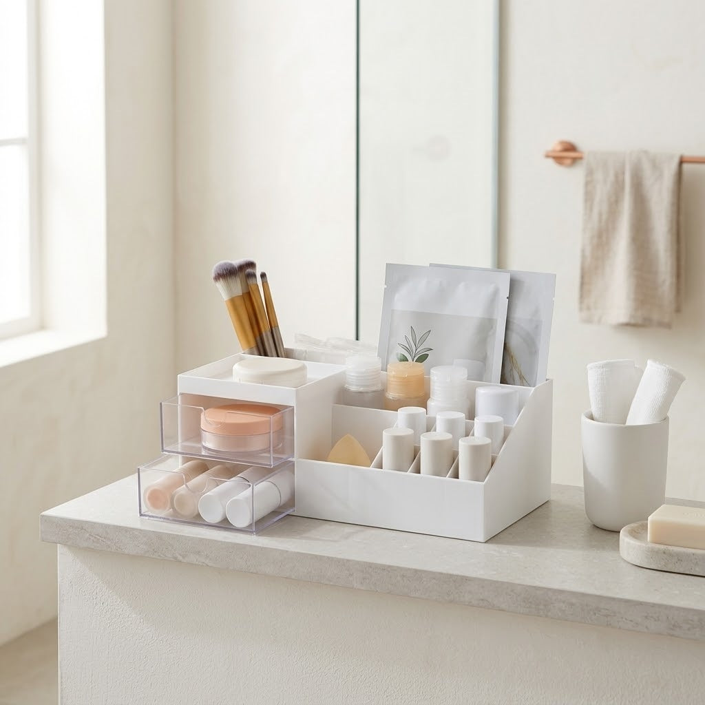 Makeup Organizer with Clear Drawers by boa