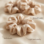 Smooth satin and soft elastic close-up